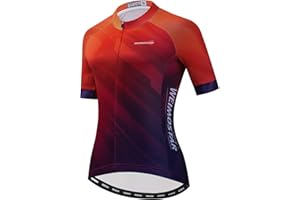 JPOJPO Women's Cycling Jersey Short Sleeve Cycling Breathable Shirt Pocket S-2XL