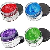 Temporary Hair Color Wax,Instant Hairstyle Mud Cream, Natural Hair Coloring Wax Material Disposable Hair Styling Clays Ash fo