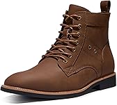 TruVeld Men's Casual Derby Lace Up Boots Fashion and Comfort Ankle Boots