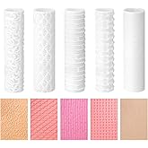 YINARONG Polymer Clay Texture Roller - Ideal for Creating Texture Sheets - Compatible with Clay Cutters (5 Small Size)