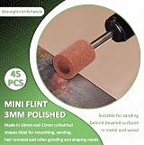 EPLZON 45 Pcs Sanding Bits 1/8in Shank for Dremel Grinding Polishing metal view 3