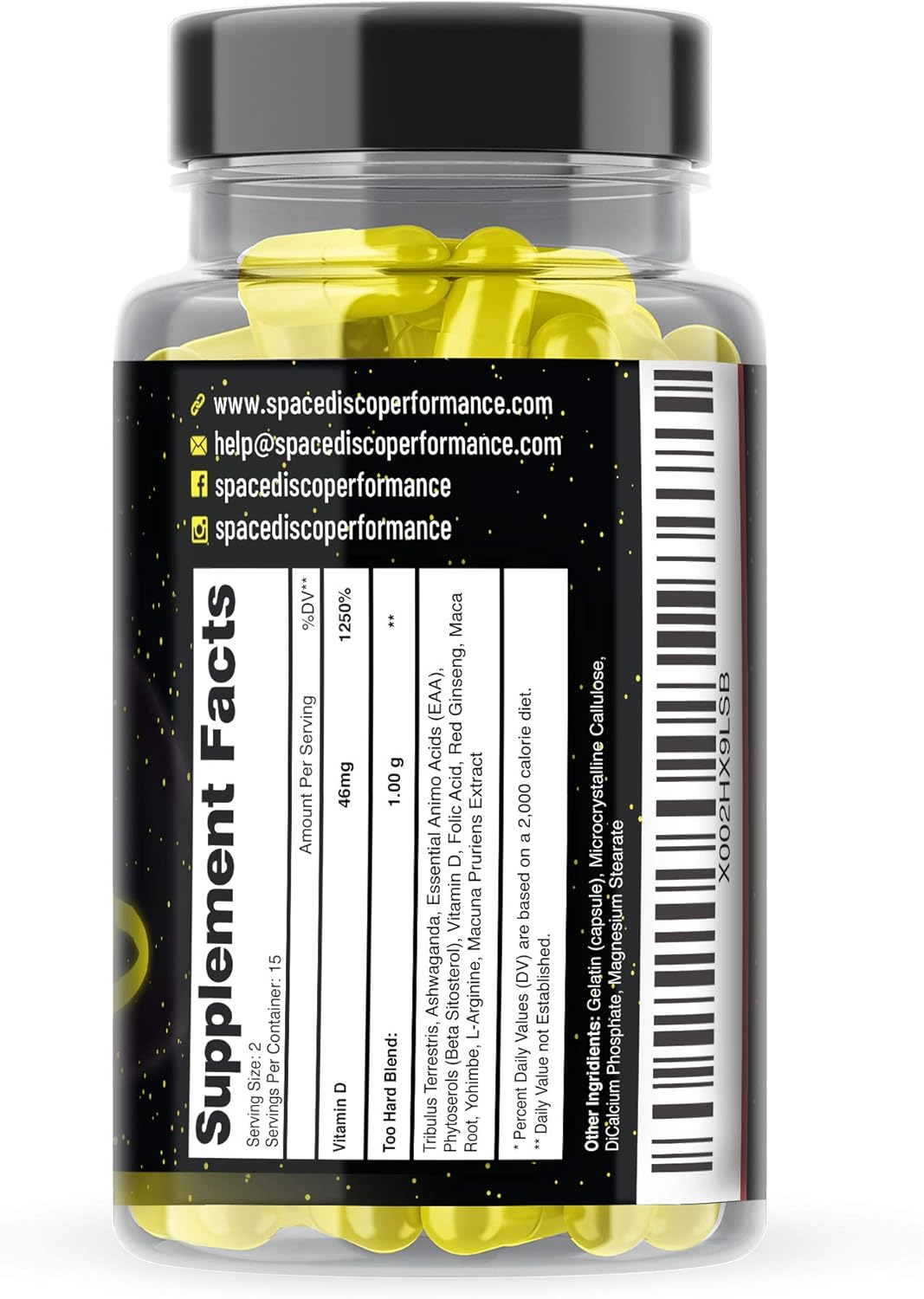 Too Hard REFORMULATED Energy Pills | Made in The USA (30 Pills): Health & Personal Care