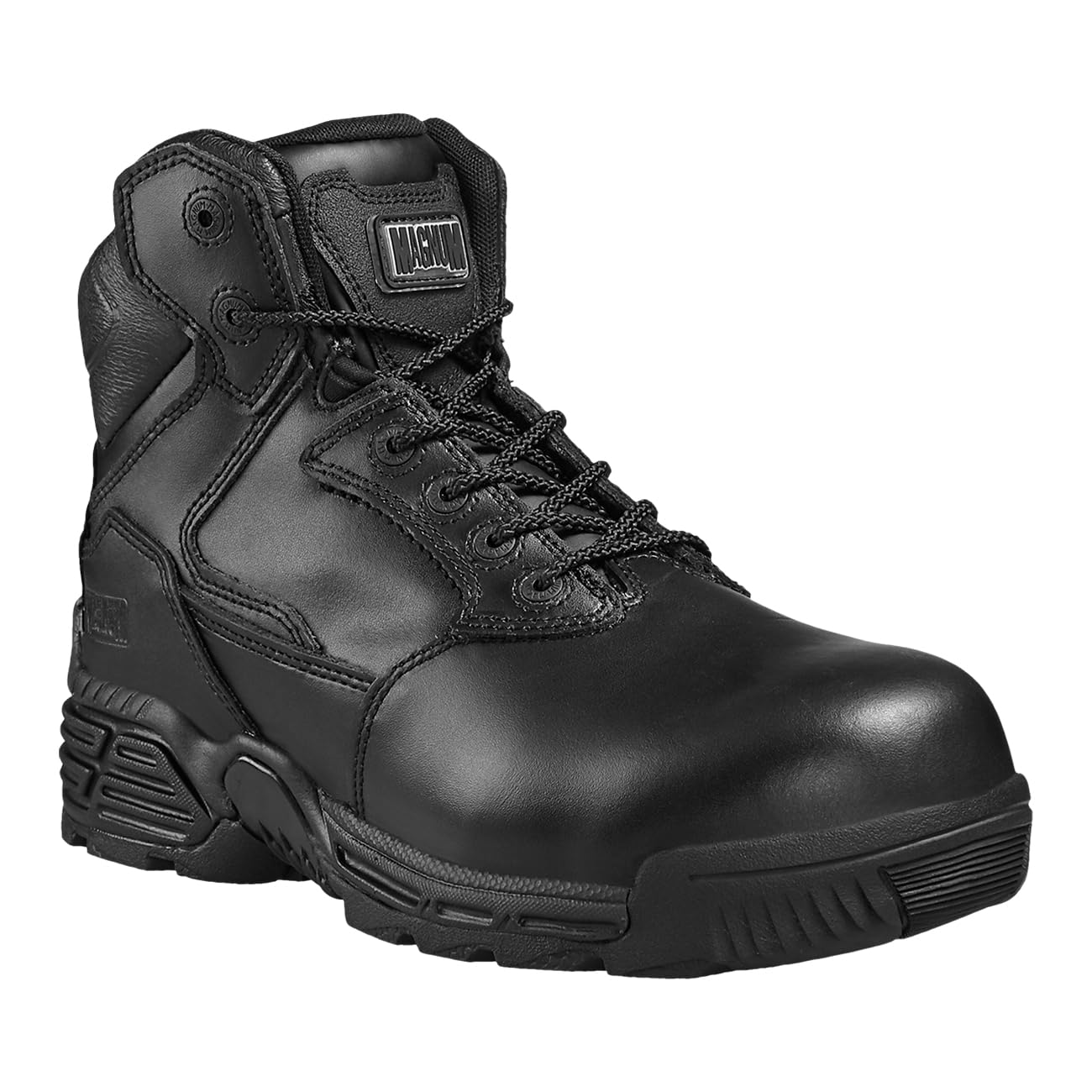 M801429-021 Stealth Force 6.0 Leather CT CP Leather Composite Toe and Plate Unisex Uniform Safety Boot, Black, UK 4