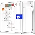 SCRIBBLEDO Division Math Practice 9”x12” Small White Board Dry Erase Sheets Math Manipulatives 3rd Grade Long Division Math Supplies Teacher Students Classroom Pack of 10 Sheets