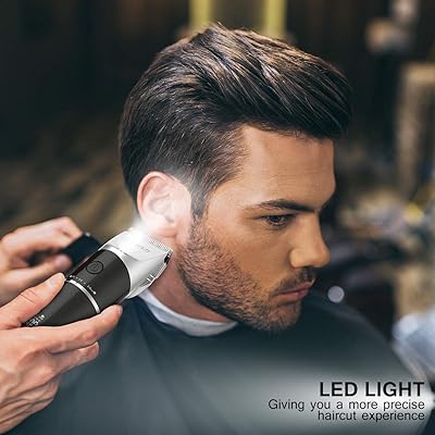 Buy Hair Clippers For Men Etereauty Waterproof Professional Cordless Hair Trimmer Beard Trimmer Rechargeable Hair Cutting Kit With 4 Guide Combs 2200mah Battery Led Display For Men Kids Barber Clippers Online In