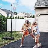 Yaheetech Netball Post Height Adjustable Stand 305 cm Regulation Hoop view 2