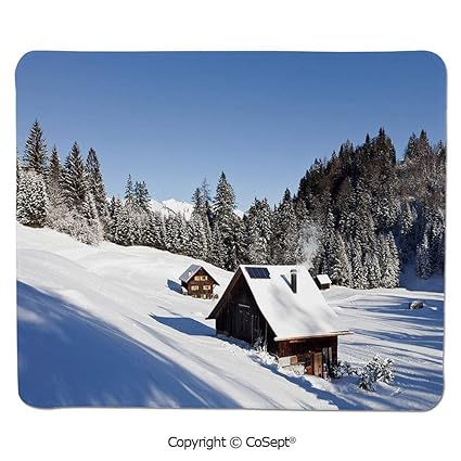 Amazon Com Non Slip Rubber Base Mousepad Log Cabins In The