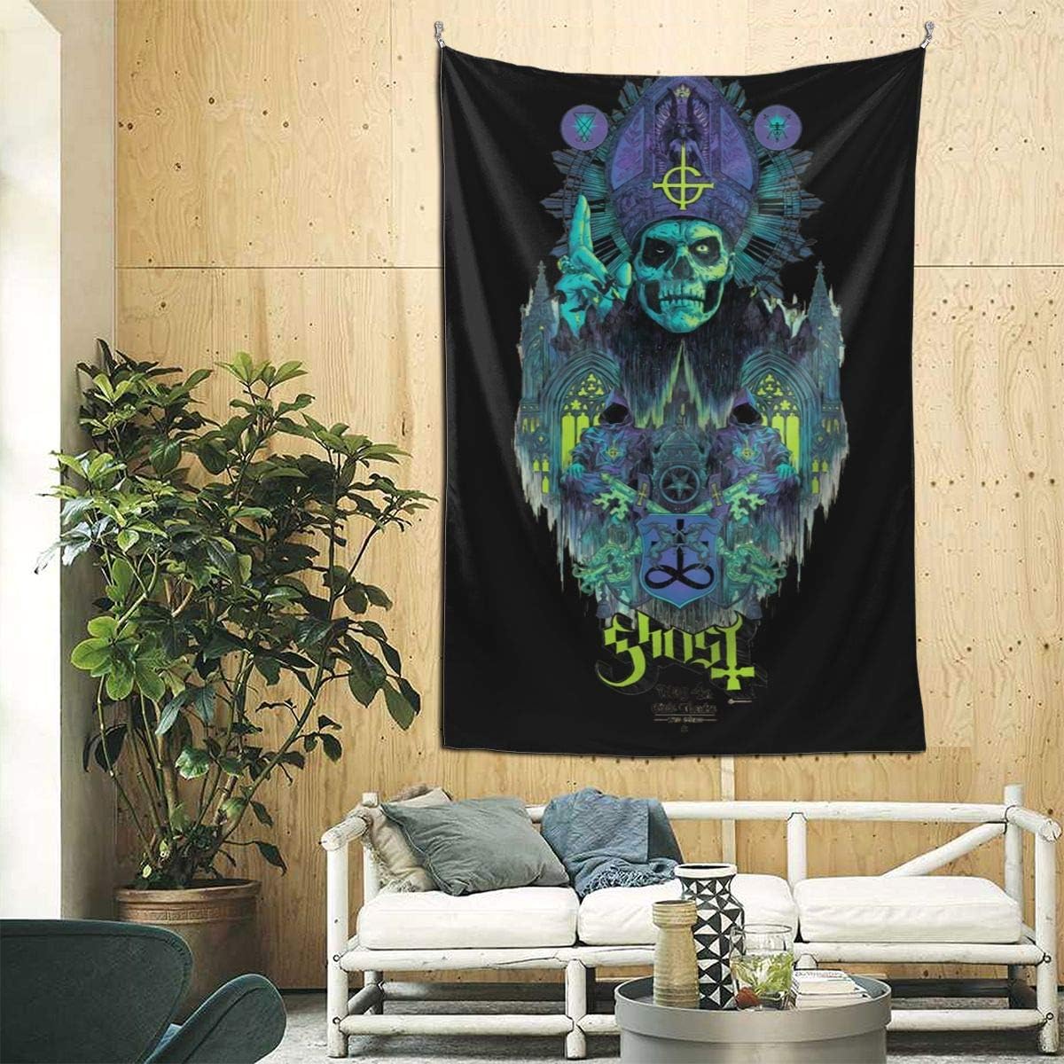 JuliaJOwens Ghost B.C. Tapestry,Art Wall Hanging, Mural for Bedroom, Living Room, Dorm, Home Decoration 90x60 Inch