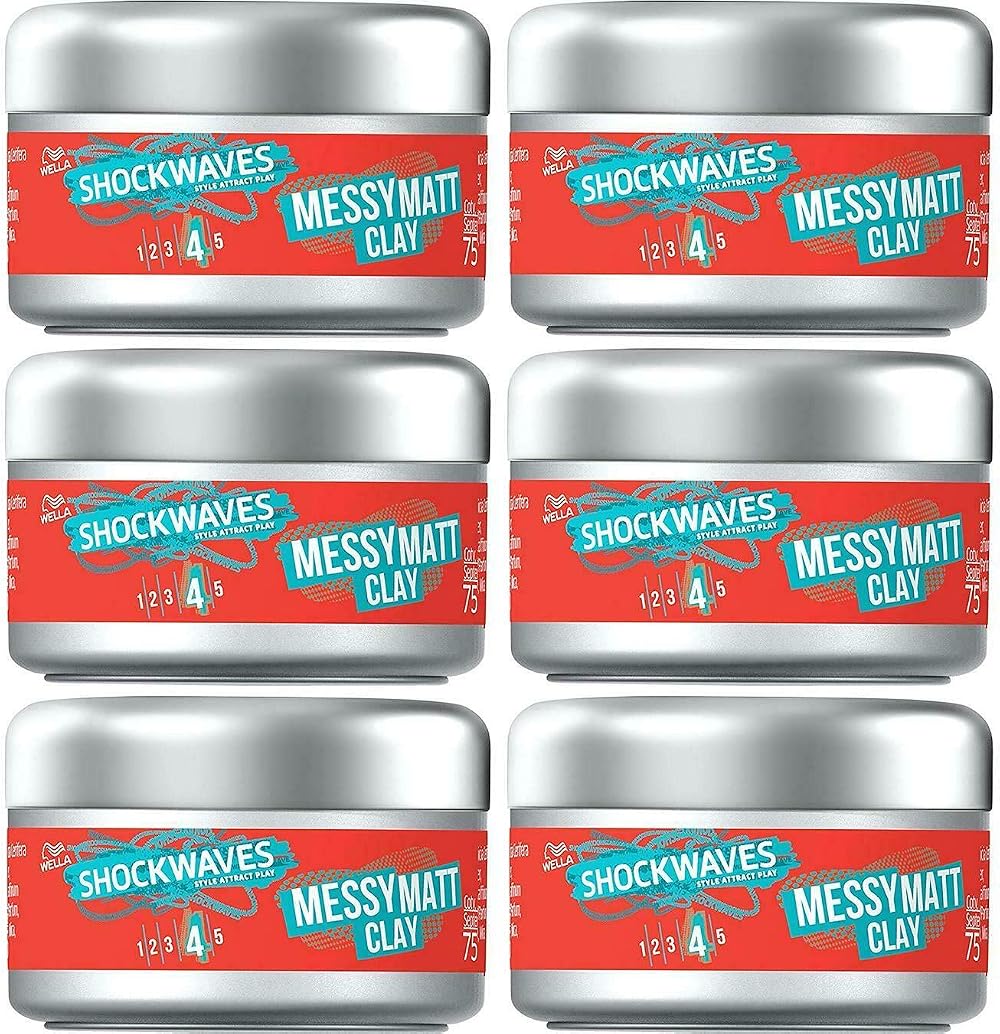 Shockwaves Wella Go Matt Clay 75 ml Pack of 6 Matt Moulding Hair Clay
