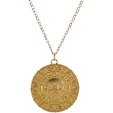 LUREME&reg; Inspired by Pirates of The Caribbean Movies Cursed Aztec Coin Medallion Necklace Skull Necklace(01003817)
