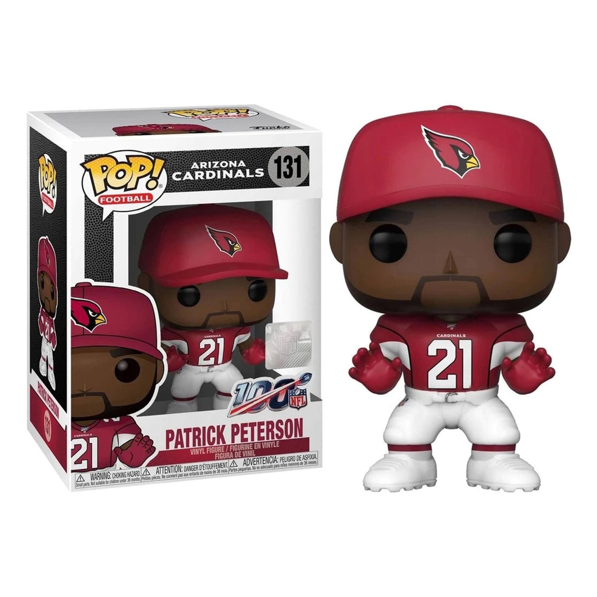 Funko POP! Vinyl: NFL: Cardinals - Patrick Peterson - (Home Jersey) - Collectable Vinyl Figure - Gift Idea - Official Merchandise - Toys for Kids & Adults - Sports Fans - Model Figure for Collectors