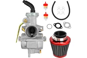 HIAORS PZ20 Carburetor Kit for TaoTao Coolster 125cc 110cc 50cc 70cc 90cc Chinese Kids ATV Quad 4 Wheeler Baja Sunl NST Kazuma Roketa Loncin Lifan Buyang lcebear Vitacci 4 Stroke Engine Go Kart Parts