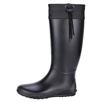 Women's Packable Tall Rain Boots - NOT for Wide Calf - Ultra Lightweight Flat Wellies