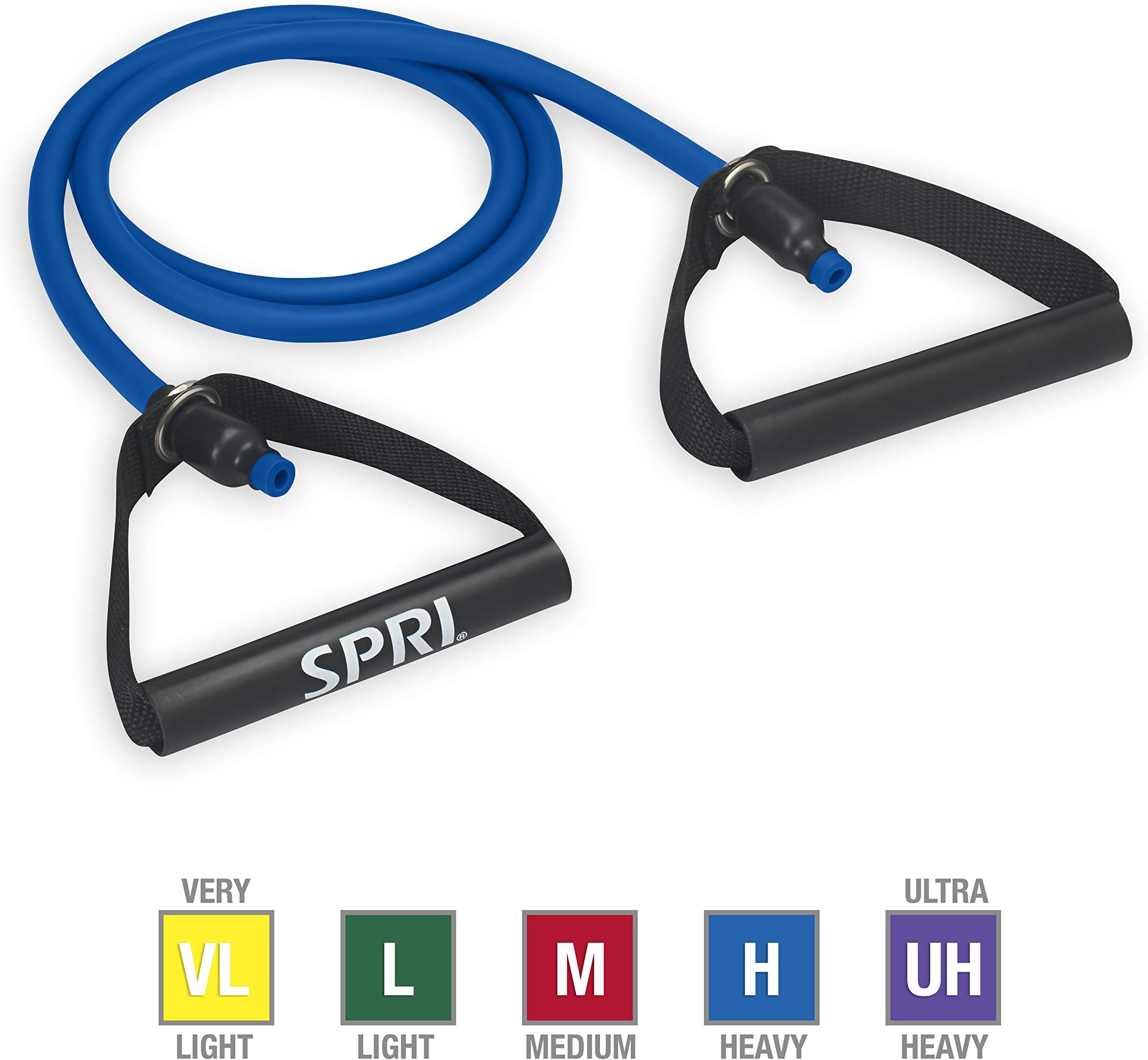 SPRIXertube Resistance Bands with Handles All Exercise Cords Sold Separately with Home Gym Workout Fitness Door Anchor Attachment Option