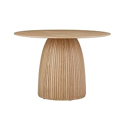 Mushroom-Shape Wooden Round Dining Table Modern