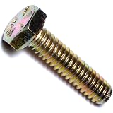 Grade 8 Hex Cap Screws – 5/8-11 X 6 Inch, Yellow Zinc Coated, Coarse Thread, 9-Piece Set, Heavy Duty - View #8