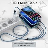 GIANAC 3 Pack 1.2M Multi Charger Cable 3 in 1 USB C Lightning Micro view 6