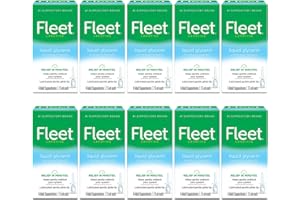 Fleet Liquid Glycerin Suppositories, 4 Count (Pack of 10)