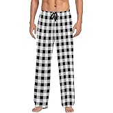YYZZH Red Checkered Gingham Tartan Men's Pajama Pants Sleepwear Lounge Pajama Bottoms
