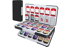 HEIYING Switch Game Card Case for Nintendo Switch 2 (2025)/ Switch OLED,Portable Switch Lite Game Card Storage with 48 Games Cards Slots and 24 Micro SD Cards Slots
