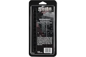 Soho Urban Artist Compressed Charcoal - Drawing Charcoal for Artists, Students, Blending, Live Figure Drawing, & More! - [Midnight Black - 12 Pack]