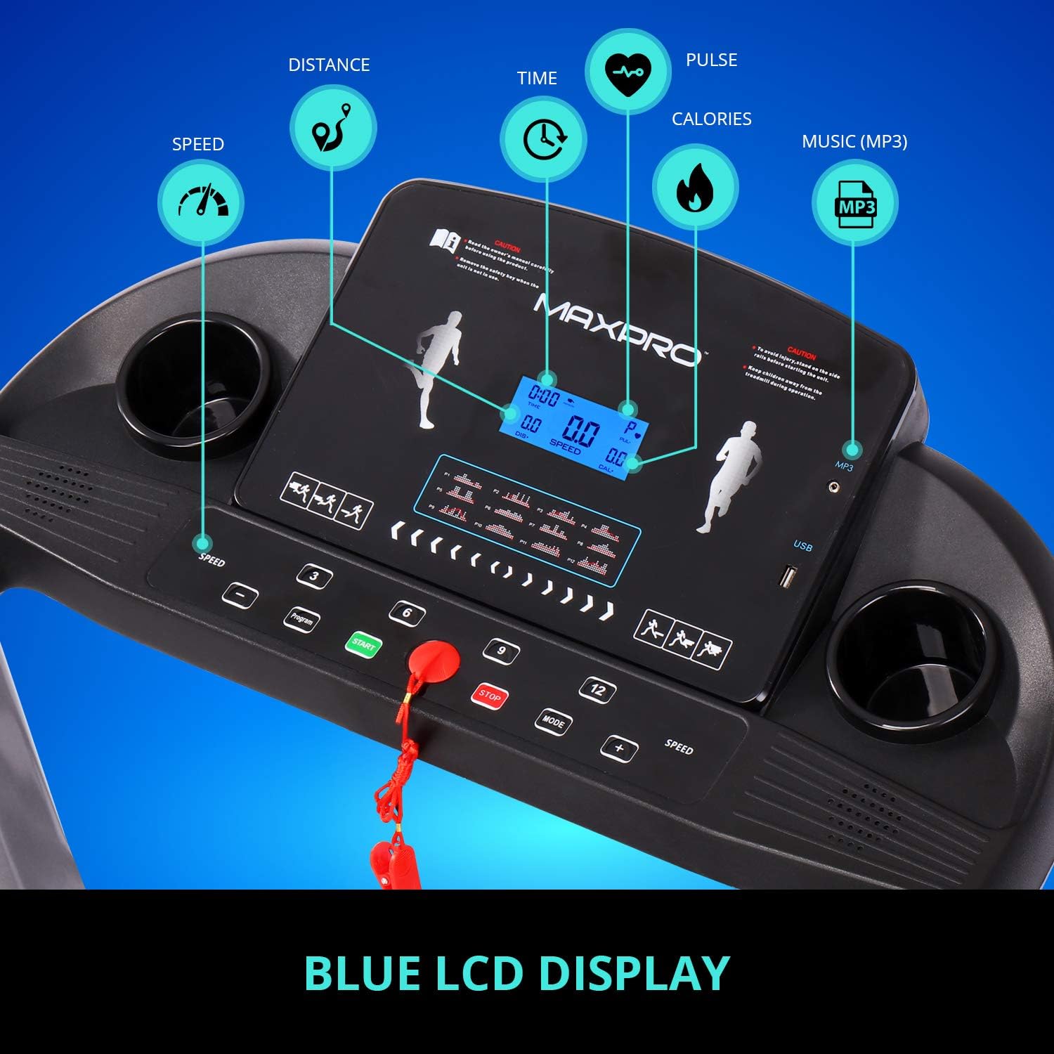 maxpro ptm405 motorized treadmill