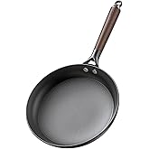 LAMFO 10" Cast Iron Skillets, Nonstick Frying Pans with Detachable Handle, Oven & Dishwasher Safe, Works with All Gas, Electric and Induction Stoves for Men and Women