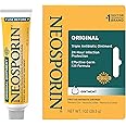 Neosporin Original First Aid Triple Antibiotic Ointment, Bacitracin Zinc & Neomycin Sulfate Infection Protection, Wound Care Treatment & Scar Appearance Minimizer for Minor Cuts, Scrapes & Burns, 1 oz