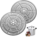 2-Pack 11-Inch Pressure Cooker Canner Rack / Canning Rack for Pressure Canner - Stainless Steel - Compatible with Presto, All