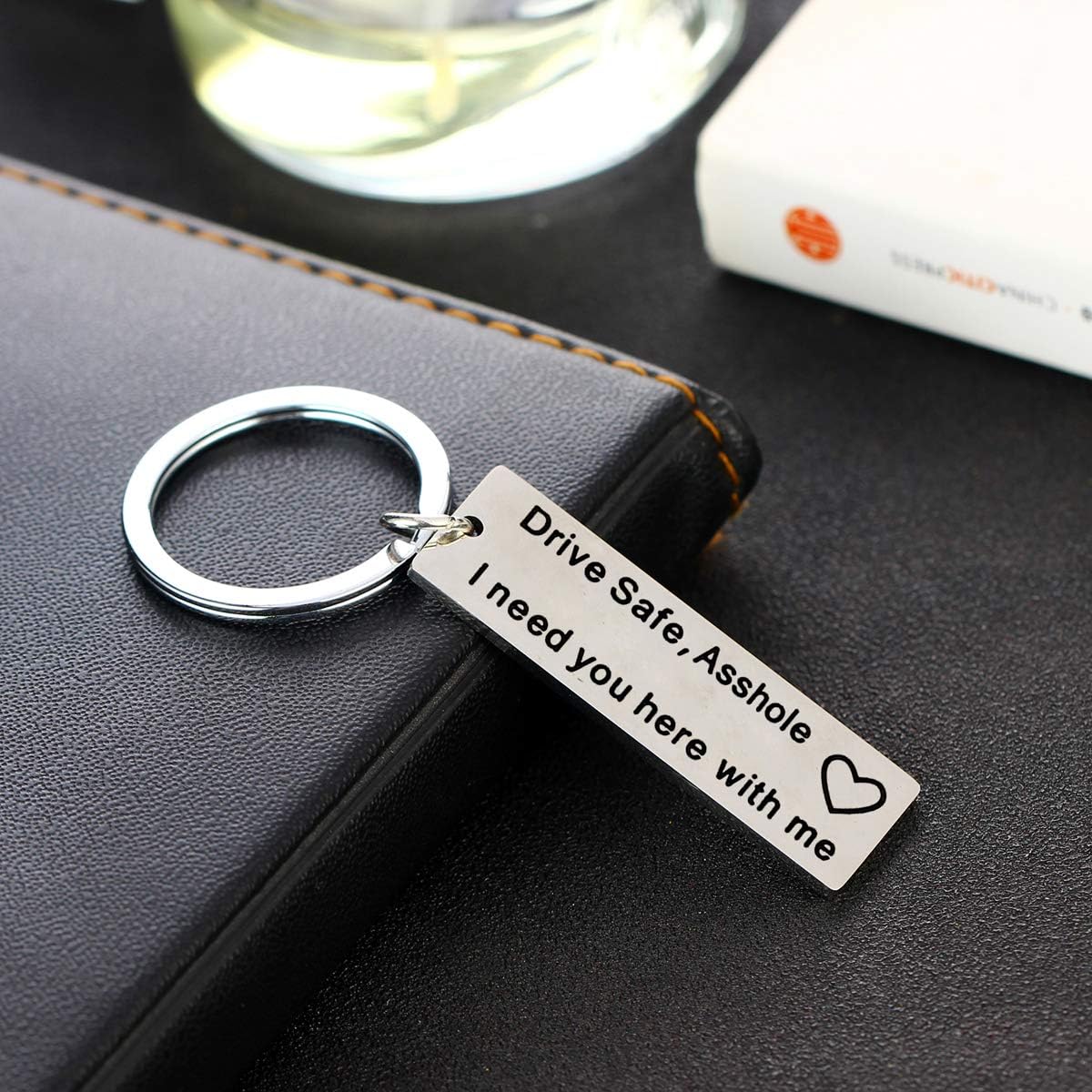 MADHAHEFU Drivers Gifts Drive Safe Keychain Jewellery For Men Gifts For Husband Boyfriend New Driver Keyring (drive safe) - Image 4