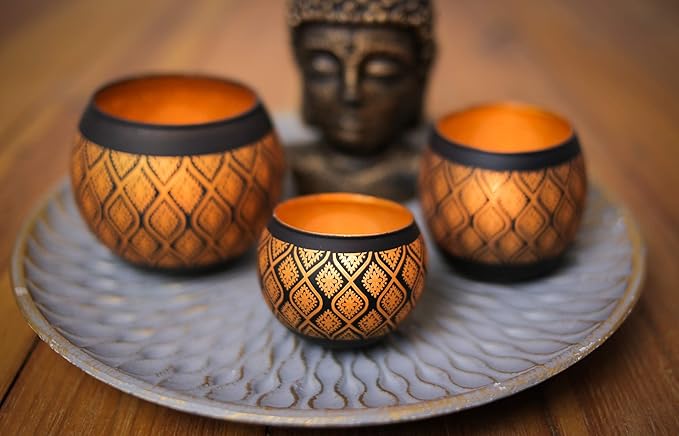 3er Set Gold Teelichthalter Deko Teelichter Teelichtglaser Windlicht Orientalisches Marokkanisches Teelicht Orientalische Windlichter Set Moderne Dekoration Wohnung Draussen Balkon Garten Sidra Hospital