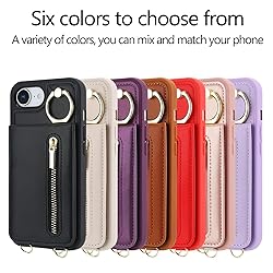 Jcxtrombulous Crossbody Wallet Case for iPhone 16E