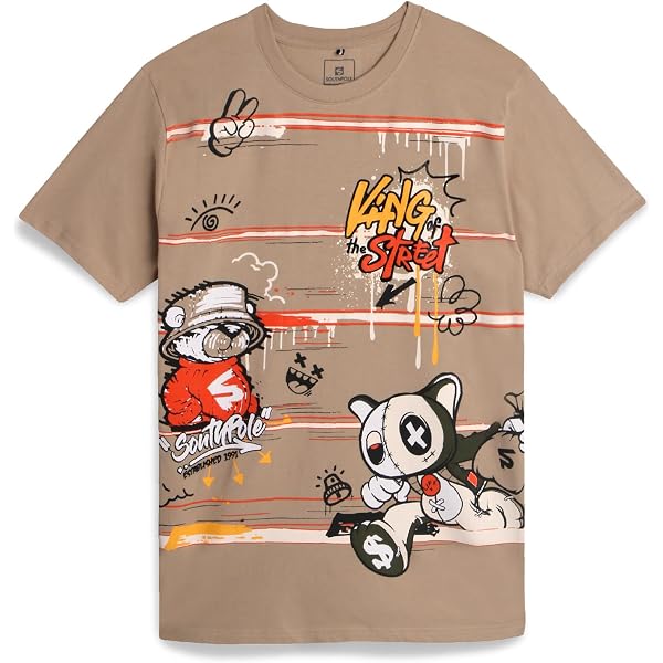 Southpole Y2K T-shirt grafica vintage in cotone T-shirt unisex
