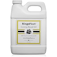 KingsFleet - Cutting Board Oil | 32 oz | Canadian Made | 100% Food-Grade Mineral Oil for Superior Protection of Cutting Board