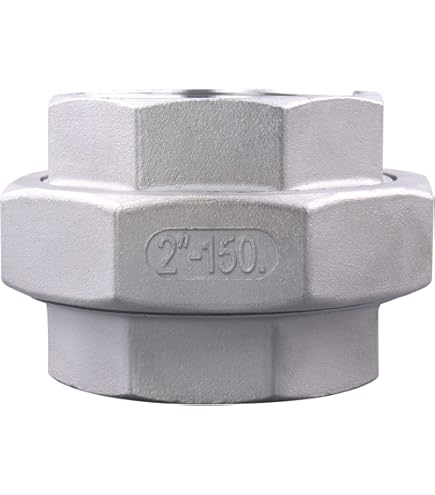 Duda Energy 2 Female NPT Couplings - 304 Stainless Steel Pipe Fittings 5-Pack