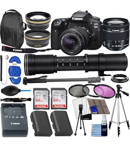 Amazon.com : Canon EOS 90D DSLR Camera with EF-S 18-55mm f/4-5.6