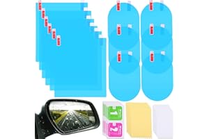 FRIENDA 12 Pieces Car Rearview Mirror Film Rainproof Waterproof Anti Fog Nano Coating for Mirrors and Side Windows
