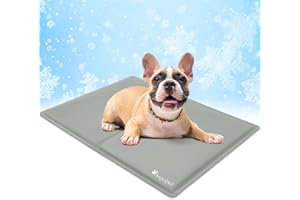 Angelpet Dog Cooling Mat, M 65 x 50 cm (25.6 x 19.7 in), Non-Toxic Self-Cooling Gel Mat, Long-Lasting Waterproof Pet Cool Pad