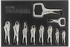IRWIN VISE-GRIP Locking Pliers Set with Tray, 10-Piece (1078TRAY)