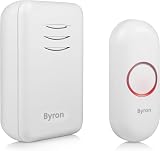 Byron Wireless Portable Doorbell Set 150 m Range 16 Melodies DBY-22311