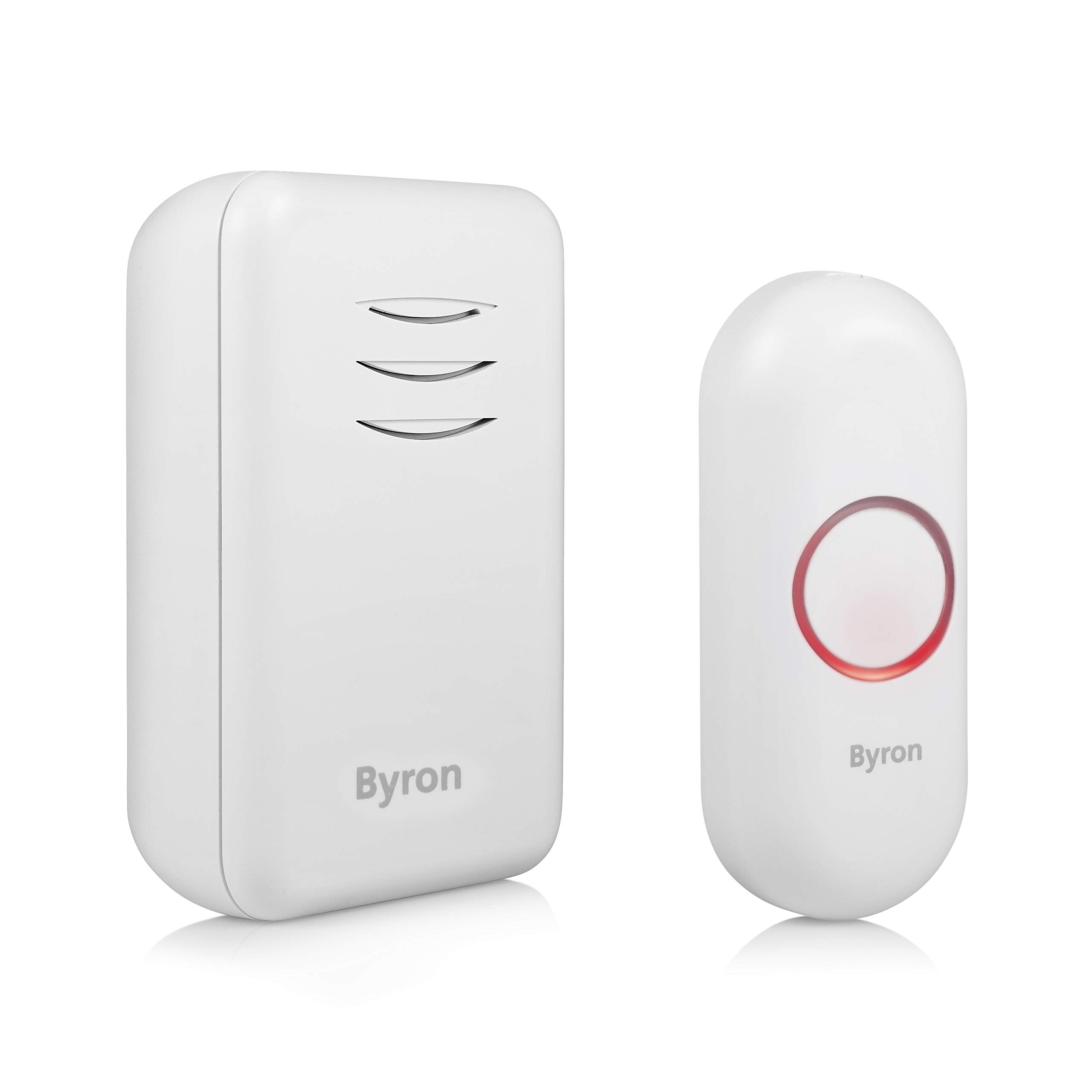 Byron Wireless Portable Doorbell Set - 150 m Range - 16 Melodies - DBY-22311