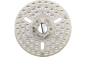 ZHAIRDALSTAR 24W 6.4" Dimmable LED Light Engine Retrofit Kit for Ceiling Fan Light Replacement LED Board Panel,3 Color Temperature Adjustable,ETL Listed