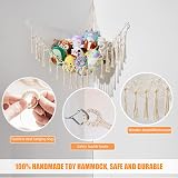 VISATOR Toy Hammock For Stuffed Animals Macrame Teddy Bear Holder 55" view 6