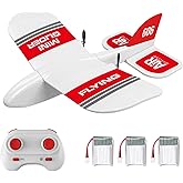 GoolRC KF606 RC Plane, 2.4Ghz Remote Control Airplane, EPP Foam Fixed Wing Plane, RTF Ready to Fly Gliding Aircraft Model Toys with 3 Battery for Beginner