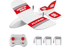 GoolRC KF606 RC Plane, 2.4Ghz Remote Control Airplane, EPP Foam Fixed Wing Plane, RTF Ready to Fly Gliding Aircraft Model Toys with 3 Battery for Beginner