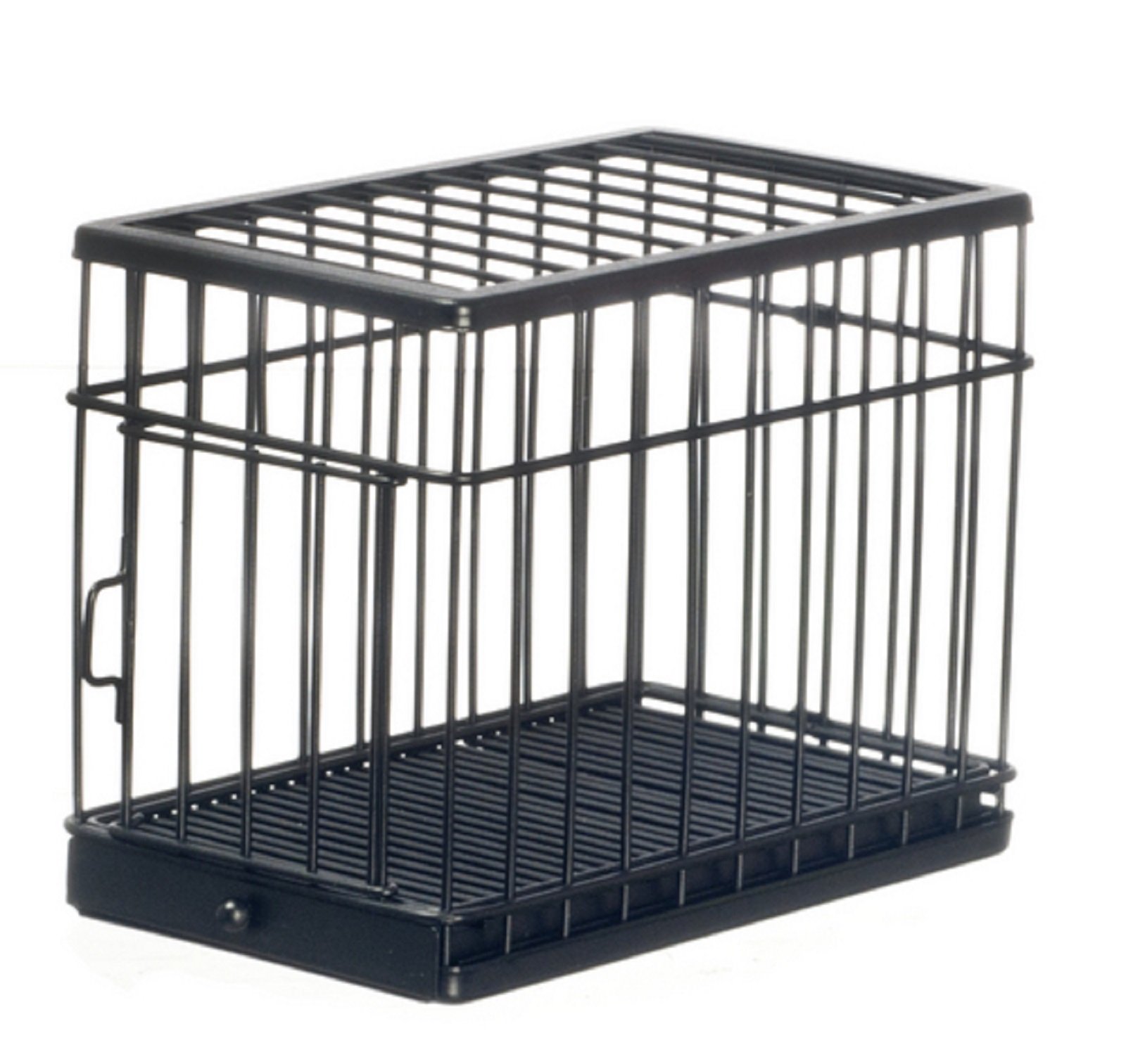 Photo 1 of 1:12 Scale Large Black DOG Cage #Eiwf306