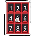 TOBWOLF Adjustable Strike Zone Target for Baseball Softball Net, Numbered Baseball Softball Pitching Target, 9 Pocket Pitching Pad, Practice Accuracy Training Throwing for Hitting Batting Catching