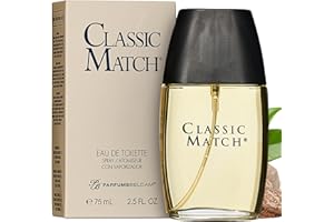 PB ParfumsBelcam Classic Match Eau de Toilette Spray for Men – Warm Oriental Scent with Bergamot, Nutmeg & Musk – Long-Lastin