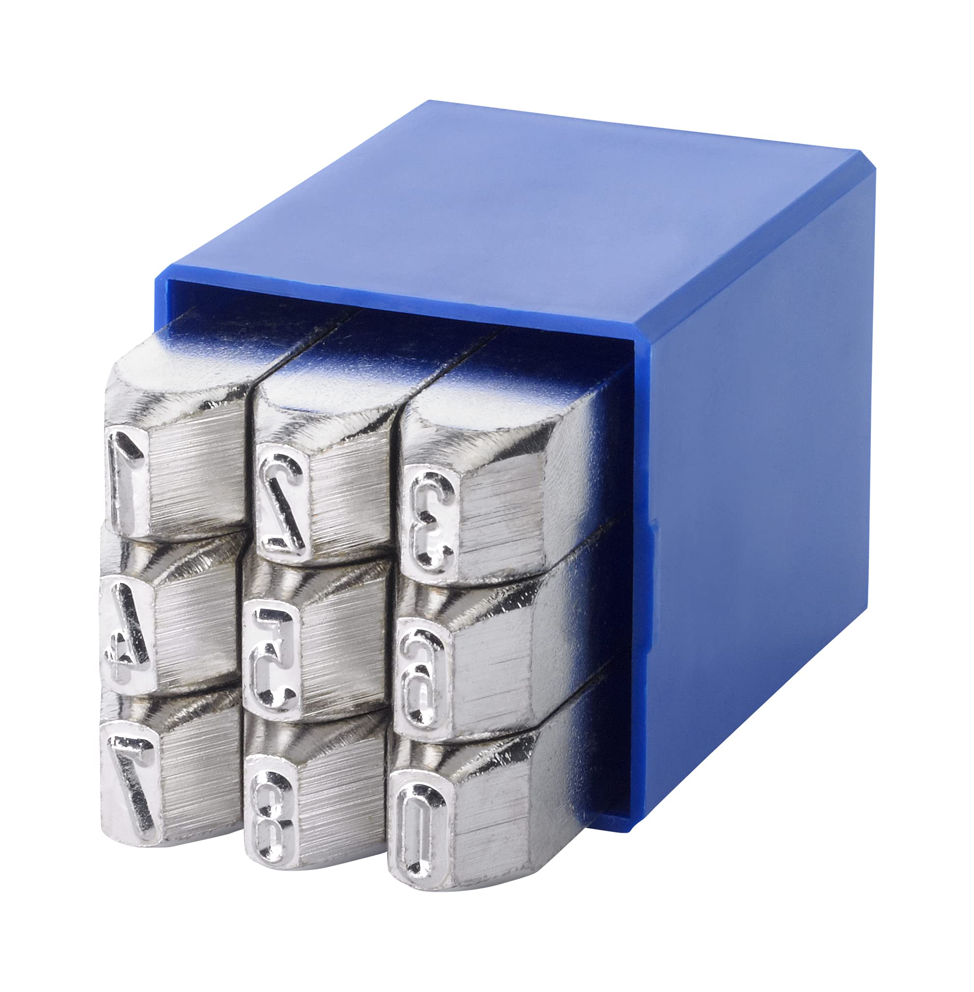 Gravurem Punch Numbers 0-9 in Nickel Plate Finish Letter Height: 3 mm – 11003000