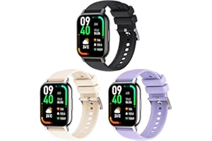 Harikiri Bands Compatible with Fitpolo smart watch IDW13/IDW16/IDW19,22mm Silicone Strap for Woneligo W13,Veryfit IDW19,TOOBUR IDW26/IDW20/IDW16,FITVII HM57/HM78/H56,RUIMEN D1/H1 for Smartwatch
